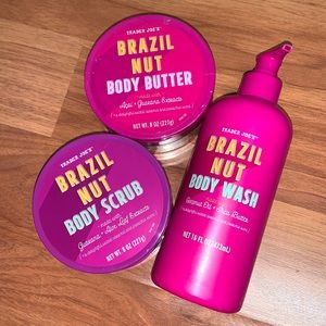Brand New Trader Joe’s Bundle: Brazil Nut Body Butter & Body Scrub & Body Wash